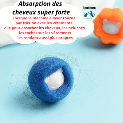 BOULE DE LAVAGE MAGIQUE POUL ENLEVER LES POILS CHAT&CHIEN|KIT™